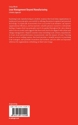 Lean Management Beyond Manufacturing Lean Management Beyond Manufacturing
