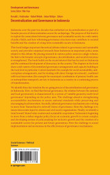 Decentralization and Governance in Indonesia