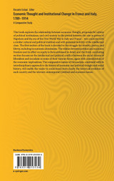 Economic Thought and Institutional Change in France and Italy, 1789-1914 Economic Thought and Institutional Change in France and Italy, 1789-1914
