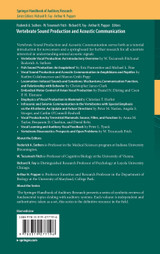 Vertebrate Sound Production and Acoustic Communication Vertebrate Sound Production and Acoustic Communication