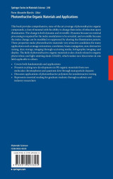 Photorefractive Organic Materials and Applications