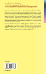Advances in Stochastic and Deterministic Global Optimization