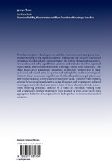 Dispersion Stability, Microstructure and Phase Transition of Anisotropic Nanodiscs Dispersion Stability, Microstructure and Phase Transition of Anisotropic Nanodiscs