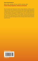 Climate Change Adaptation, Resilience and Hazards Climate Change Adaptation, Resilience and Hazards