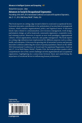 Advances in Social & Occupational Ergonomics Advances in Social & Occupational Ergonomics