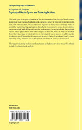 Topological Vector Spaces and Their Applications