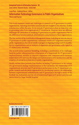 Information Technology Governance in Public Organizations