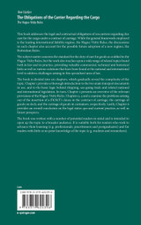 The Obligations of the Carrier Regarding the Cargo The Obligations of the Carrier Regarding the Cargo