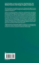 Multilevel Protection of the Principle of Legality in Criminal Law Multilevel Protection of the Principle of Legality in Criminal Law