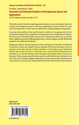 Geometric and Harmonic Analysis on Homogeneous Spaces and Applications