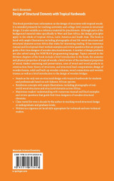 Design of Structural Elements with Tropical Hardwoods