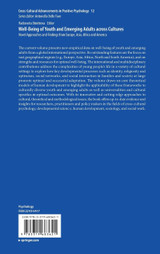 Well-Being of Youth and Emerging Adults across Cultures