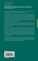 Implementing Sustainability in the Curriculum of Universities