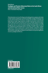 Paradigms and Theories Influencing Policies in the South African and International Water Sectors