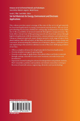 Sol-Gel Materials for Energy, Environment and Electronic Applications
