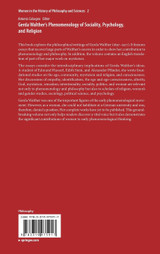 Gerda Walther's Phenomenology of Sociality, Psychology, and Religion