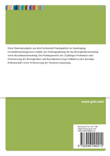 Trainingsplanung Beweglichkeitstraining und Koordinationstraining Trainingsplanung Beweglichkeitstraining und Koordinationstraining