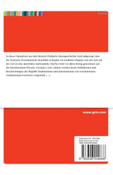 Zwischen autoritärer und totalitärer Diktatur. Das Beispiel der Deutschen Demokratischen Republik Zwischen autoritärer und totalitärer Diktatur. Das Beispiel der Deutschen Demokratischen Republik