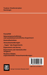 Das Experiment in Den Sozialwissenschaften Das Experiment in Den Sozialwissenschaften