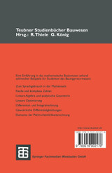 Grundkurs Mathematik Fur Bauingenieure