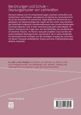 Berührungen und Schule - Deutungsmuster von Lehrkräften Berührungen und Schule - Deutungsmuster von Lehrkräften