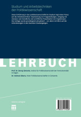 Studium Und Arbeitstechniken Der Politikwissenschaft