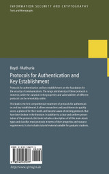 Protocols for Authentication and Key Establishment