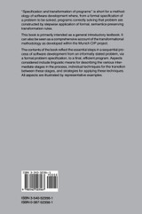 Specification and Transformation of Programs Specification and Transformation of Programs