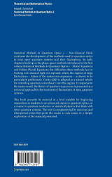 Statistical Methods in Quantum Optics 2 Statistical Methods in Quantum Optics 2