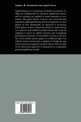 Introduction into Capital Theory Introduction into Capital Theory