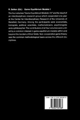 Game Equilibrium Models I