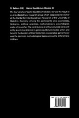 Game Equilibrium Models III