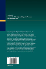 Legal Aspects of the Regional Integration Processes in the Post-Soviet Area