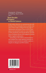 Three Decades of Progress in Control Sciences