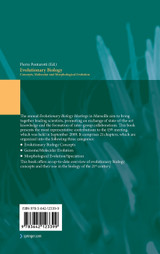 Evolutionary Biology - Concepts, Molecular and Morphological Evolution Evolutionary Biology - Concepts, Molecular and Morphological Evolution