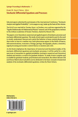 Stochastic Differential Equations and Processes