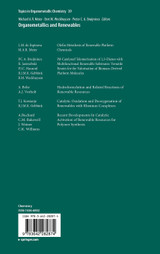 Organometallics and Renewables