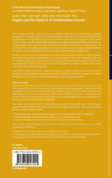 Progress and New Trends in 3D Geoinformation Sciences Progress and New Trends in 3D Geoinformation Sciences