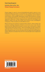 Climate Change Governance Climate Change Governance