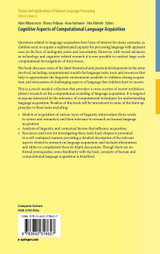 Cognitive Aspects of Computational Language Acquisition