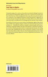 Some Topics in Algebra