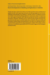 Recent Developments in Modeling and Applications in Statistics