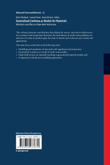 Generalized Continua as Models for Materials