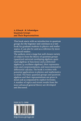 Quantum Groups and Their Representations