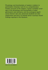 Physiology and Biochemistry of Seeds in Relation to Germination