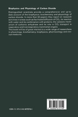 Biophysics and Physiology of Carbon Dioxide Biophysics and Physiology of Carbon Dioxide