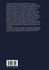 Proteins and Steroids in Early Pregnancy