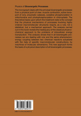 Physics of Bioenergetic Processes