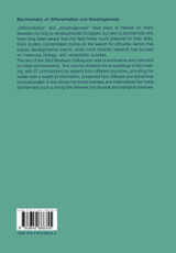 Biochemistry of Differentiation and Morphogenesis