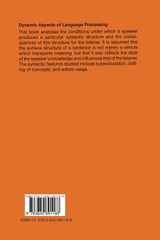 Dynamic Aspects of Language Processing